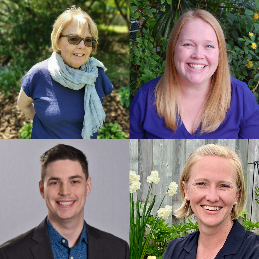 Headshots of four new members of the GHS Board of Directors