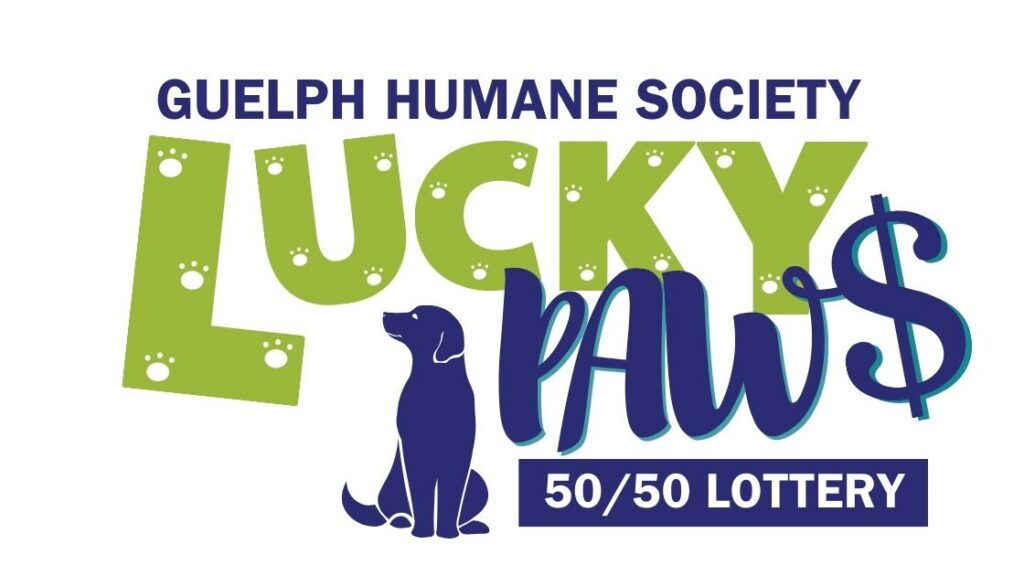 Guelph Humane Society Lucky Paws 50/50 Lottery logo